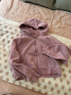 lululemon athletica Mauve/Pink Half-Zip Hoodie